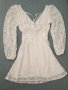 ЛИКВИДАЦИЯ! Бяла дантелена рокля с дълъг ръкав, снимка 9