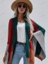 Дамска широка модна жилетка с цветни блокове, 2цвята - 023, снимка 13