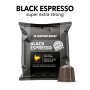 Италианско кафе на капсули съвместимо с Nespresso-Caffè Black Espresso, снимка 1 - Домашни напитки - 40856681