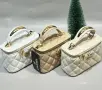 Chanel Луксозна Дамска Чанта Тип Куфар С Капитонирано Покритие И Вградено Огледало Код SK2238, снимка 4