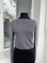 Сива дамска блуза, снимка 1 - Блузи с дълъг ръкав и пуловери - 38897101