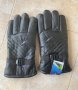Чисто Нови !! Кожени зимни ръкавици с вата!! водоустойчиви и ветроустойчиви Цвят: Черен Мъжки