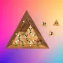 Компактно цветно дървено триъгълно домино B107, снимка 5
