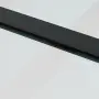 vidaXL Плъзгаща се врата с механизъм черна 102x205 см ESG стъкло, снимка 8
