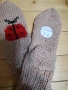 Ръчно плетени детски чорапи от вълна, ходило 15см., снимка 4