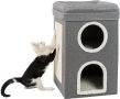 Котешка къща Trixie, двуетажна кула за колиба, повърхност за надраскване, сгъваема за лесно съхранен, снимка 1