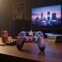 Безжичен джойстик за PS4 с тъчпад, вибрация и LED осветление – FC25 / GTA дизайн, снимка 6
