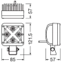 LED фар OSRAM LEDriving CUBE MX85-WD 12V 1250lm 6000K, снимка 3