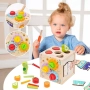 Образователна Монтесори играчка куб от дърво., снимка 2