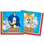 Соник Sonic 10 парти салфетки рожден ден, снимка 1 - Други - 29825428
