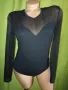 Collection L- Черно боди бикина с тюлени дълги ръкави , снимка 9