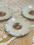 Ретро порцеланови чинийки с позлата и романтична сцена (Fragonard style) Bavaria– 3 бр., снимка 2