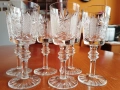 Кристален сервиз за ракия,, Ропотамо " на,, Китка" , снимка 3