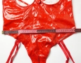 Червено лачено боди с отворени чашки и дъно, снимка 9