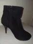 ДАМСКИ  ВЕЛУРЕНИ ЧЕРНИ БОТИ  - N 36, снимка 3