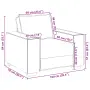 vidaXL Диван-фотьойл, тъмнозелен, 100x78x84 см, плат, снимка 9