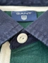 GANT fine knit lambswool striped rugby polo in green L, снимка 5