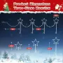 Комплект 4 LED коледни звезди за градина с 8 режима и таймер, снимка 2