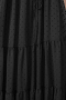 Дамска дълга рокля в черно с паднало деколте и принт на точки, снимка 11