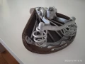 Стара, ретро седалка за велосипед Wittkop, made in Germany и стар предпазител над верига, снимка 6