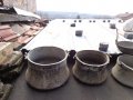 Стари медни котли и тава., снимка 3