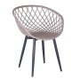 Икономични дизайнерски градински пластмасови столове кресла в черен цвят , снимка 6