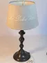 настолна лампа с метален цинков пиедестал    4/6, снимка 1