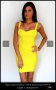 Бандажна къса ярко жълта рокля. Чисто нова!, снимка 1 - Рокли - 41717560