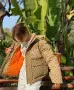 The North Face x Gucci Дамско Зимно Яке С Качулка Монограм И Оранжева Подплата Код E185, снимка 2