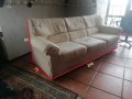 Прав триместен диван, снимка 1 - Дивани и мека мебел - 44386436