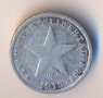 Куба 10 сентавос 1915, сребро, снимка 1