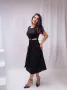 Стилна черна дамска рокля , снимка 1