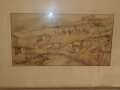 Картина, Търново, Никола Чехларов, акварел. , снимка 3