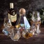Комплект чаши за уиски 6 броя - стъкло с хамелеон ефект + декантер