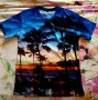Мъжка тениска с тропически мотиви , снимка 1 - Тениски - 41910482