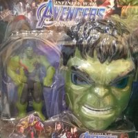 Светеща маска с фигурка Хълк (Hulk, Marvel, Avengers), снимка 1 - Фигурки - 40367844