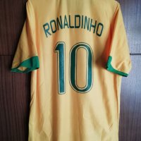 Brazil Ronaldinho Nike Brasil оригинална футболна тениска фланелка Бразилия Роналдиньо размер L, снимка 1 - Тениски - 41643798