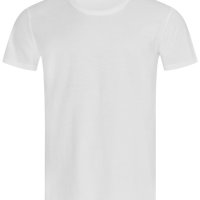 Мъжки памучни бели тениски L-XL, снимка 5 - Тениски - 41514895