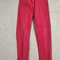 Червени дънки 7-8г., снимка 1 - Детски панталони и дънки - 40173283