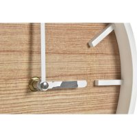 Стенен часовник DKD Home Decor Естествен MDF Бял (23,5 x 4 x 23,5 cm), снимка 2 - Стенни часовници - 40484873