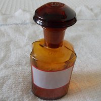 Старинно аптекарско шише - №9, снимка 1 - Антикварни и старинни предмети - 42697119