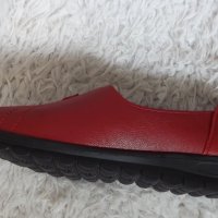 Обувки еко кожа, червени, код 409/ББ2/22, снимка 3 - Дамски ежедневни обувки - 42245478