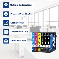 Нов Комплект 6 броя тонер касети мастило за офис принтер Epson, снимка 5 - Други стоки за дома - 40336717