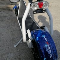 Електрически Скутер мини харли 1200W-800W - Бяло с синьо, снимка 7 - Мотоциклети и мототехника - 39300873