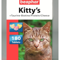 Beaphar Kitty's - сърчица микс 180бр, снимка 1 - За котки - 44596762
