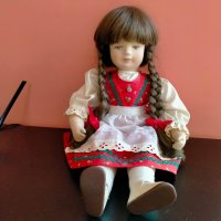Колекционерска кукла Glorex Switzerland  46 см, снимка 9 - Колекции - 39543313