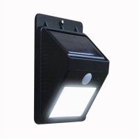 Соларна LED лампа, прожектор, фото и инфра червен датчик за движение, 4W, 6500K, снимка 1 - Прожектори - 42498337