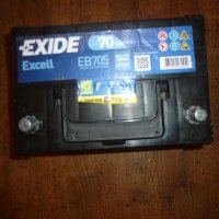 Стартов акумулатор EXIDE EXCELL EB705 12волт 70Ач 540А, снимка 1 - Аксесоари и консумативи - 42014218