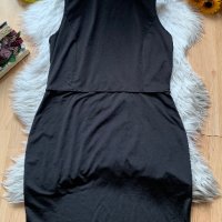 Черна рокля с полу поло, снимка 1 - Рокли - 41935010