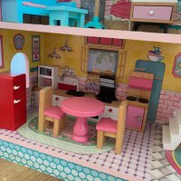 Детска дървена къща с обзавеждане, снимка 6 - Играчки за стая - 42399241